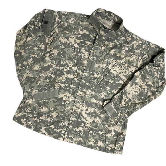 US Army Combat Uniform Jacket Men's Medium Regular Rip Stop Digital Camouflage - Picture 2 of 14